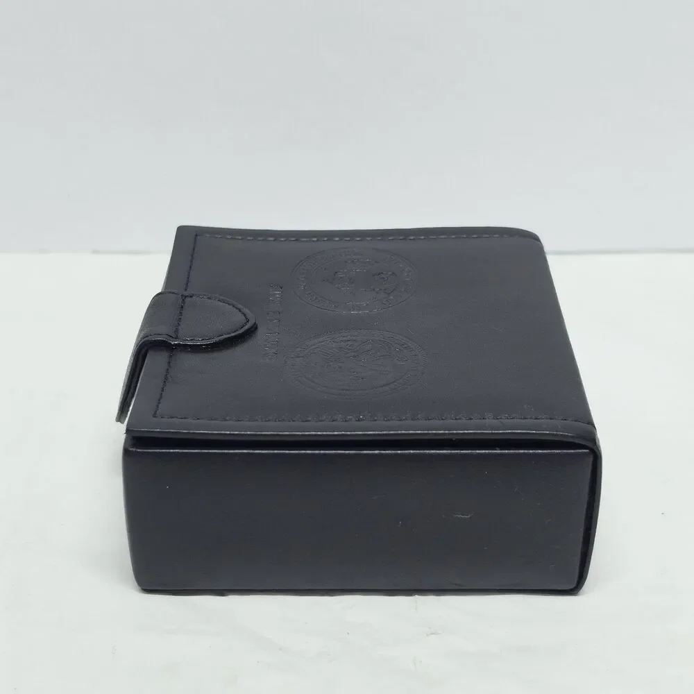 Chicago And Illinois Seal Anne & Ed Burke Alderman & Judge Leather Jewelry Box